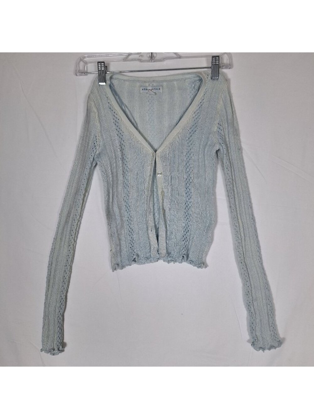 Aeropostale Green Sweater size XS 90 Y2K